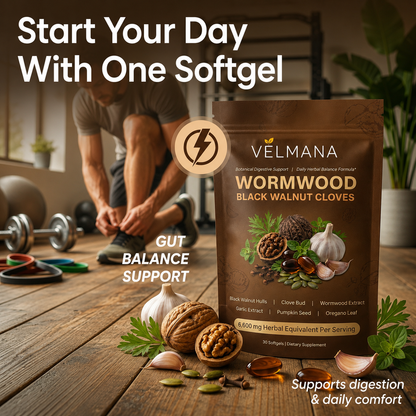 Black Walnut Wormwood Cleanse - 6,600mg softgels